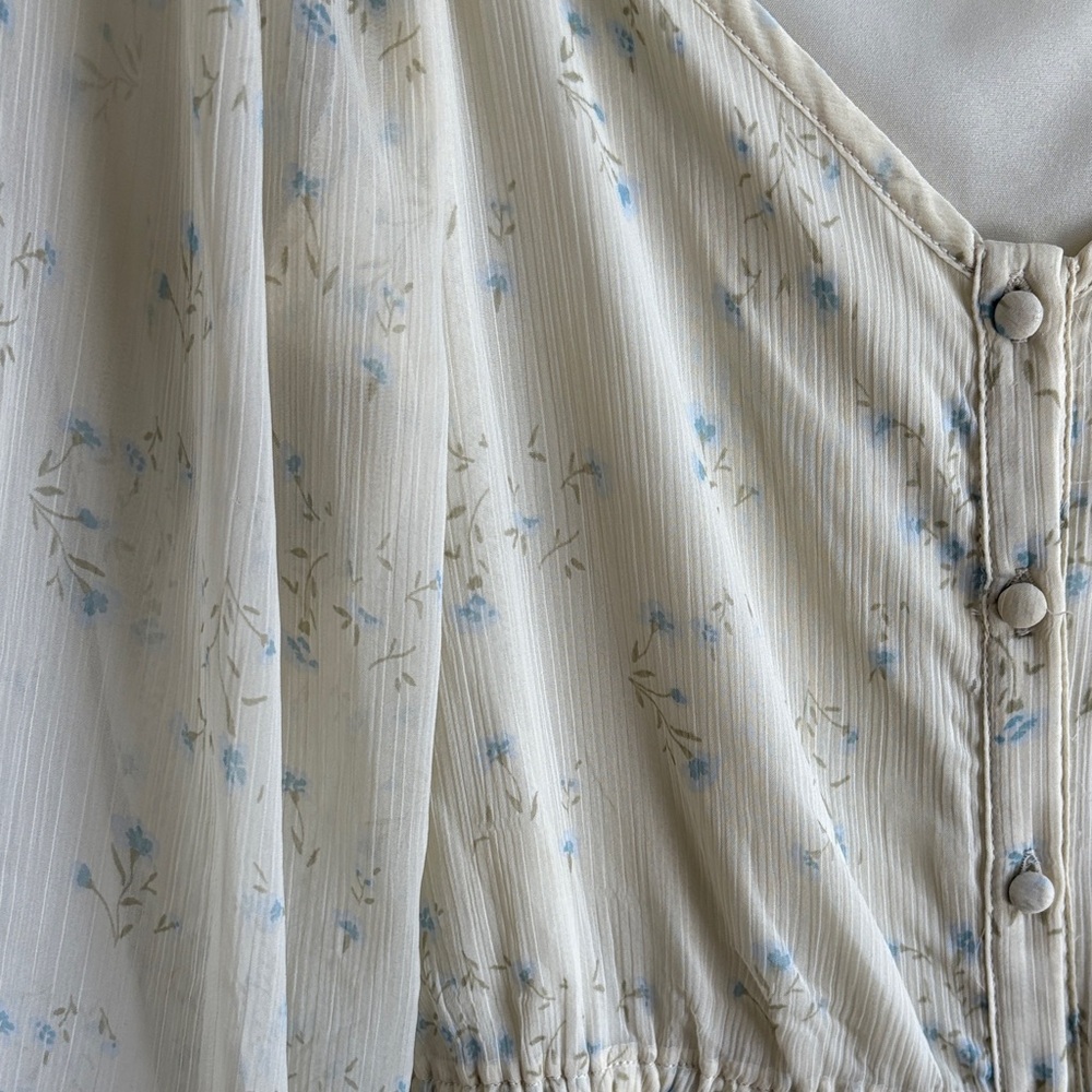OAK + FORT Cream Long Sleeve Dress - Picture 3 of 6